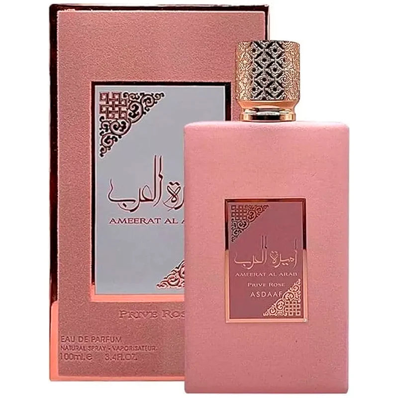 Lattafa Asdaaf Ameerat Al Arab Prive Rose EDP 100ml Feminino